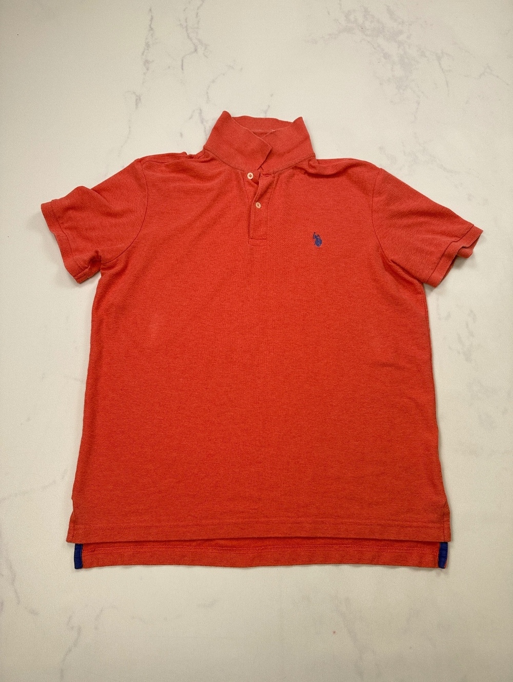 U.S. Polo Assn. Ultimate Pique Polo Shirt Rust Contemporary Modern - Womens L